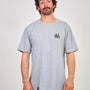 Polera Gris Claro Manga Corta Hombre Malibu