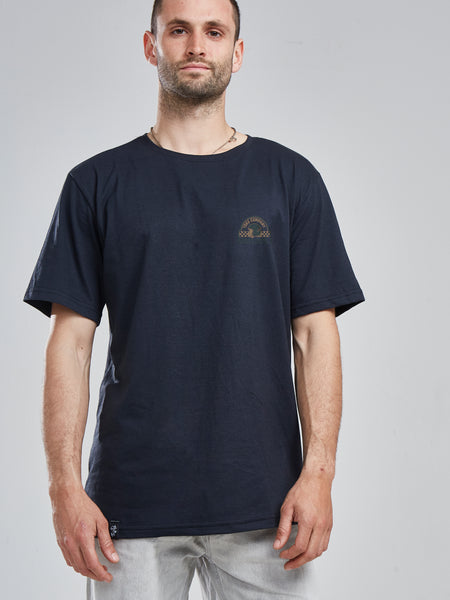 Polera Hombre Negra Manga Corta Custom