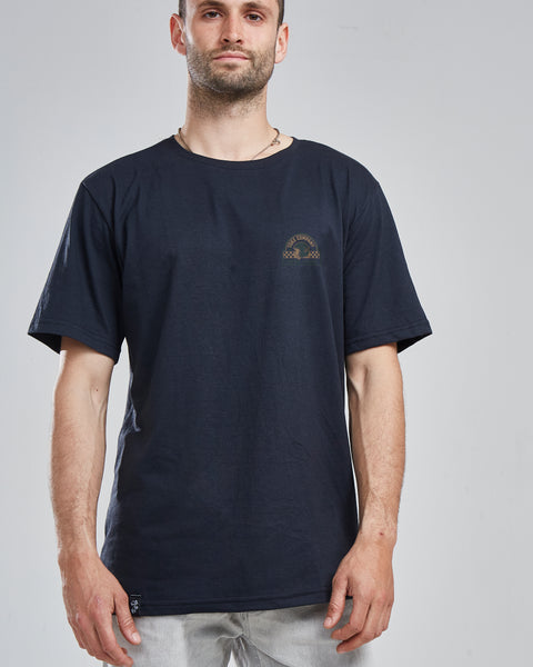 Polera Hombre Negra Manga Corta Custom