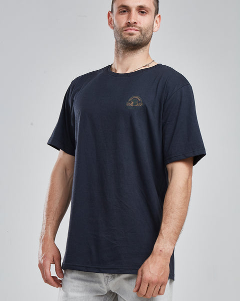 Polera Hombre Negra Manga Corta Custom