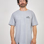 Polera Gris Claro Manga Corta Quilla