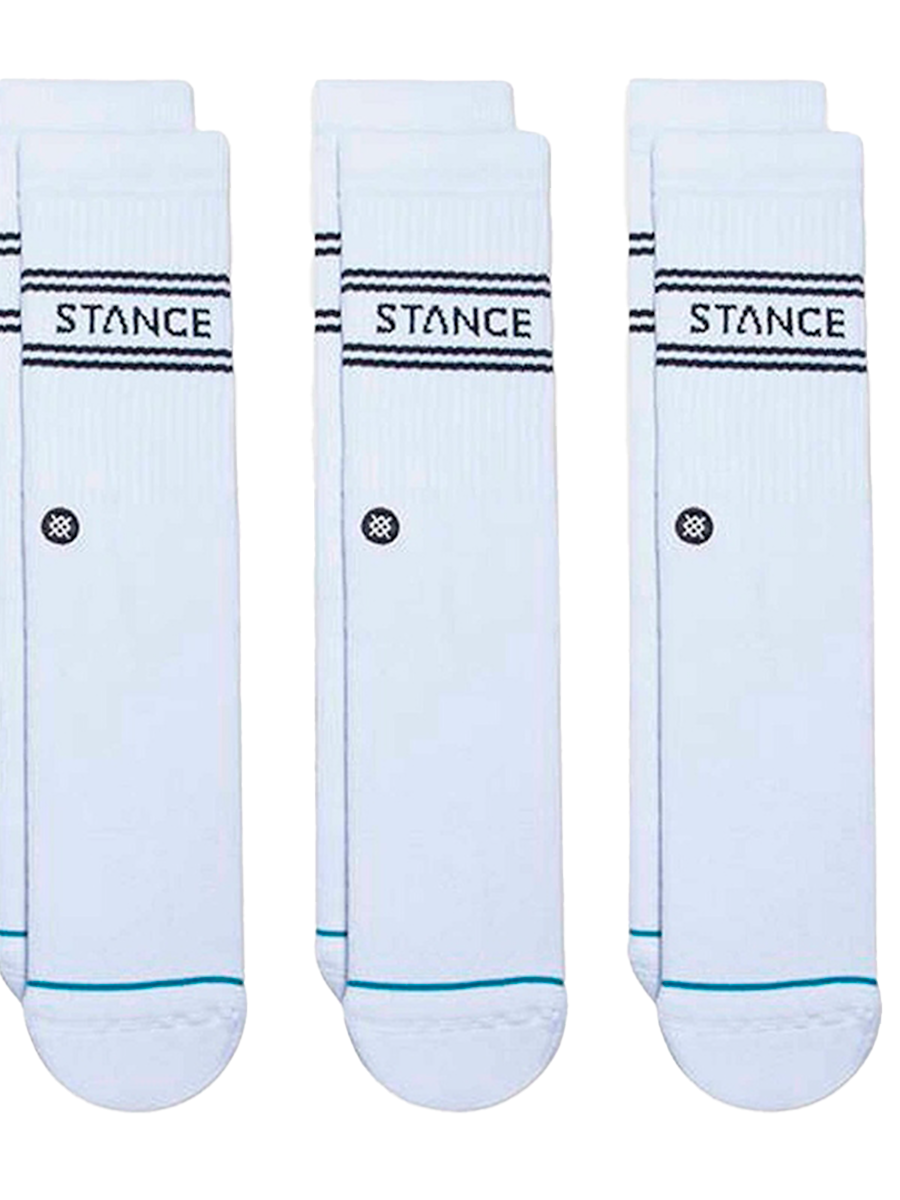 Calcetines Blancos Crew Pack 3
