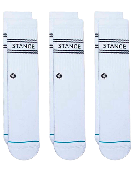 Calcetines Blancos Crew Pack 3