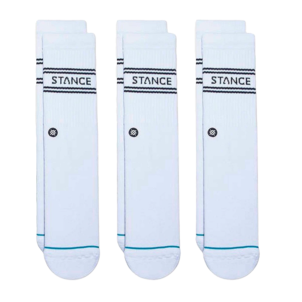 Calcetines Blancos Crew Pack 3