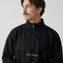 Poleron Half Zipper Negro Hombre Ozzy