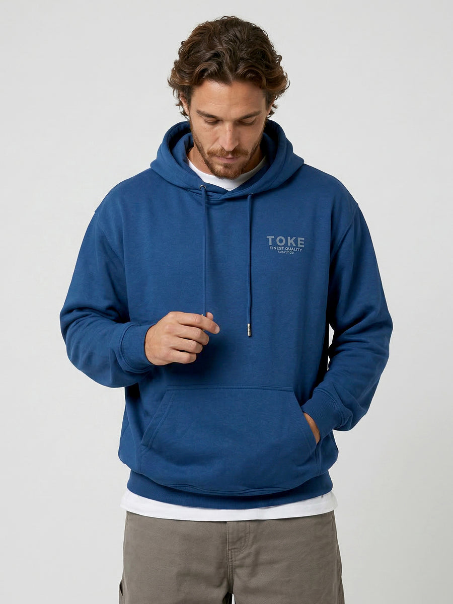 Poleron Hoodie Azul Hombre Maico