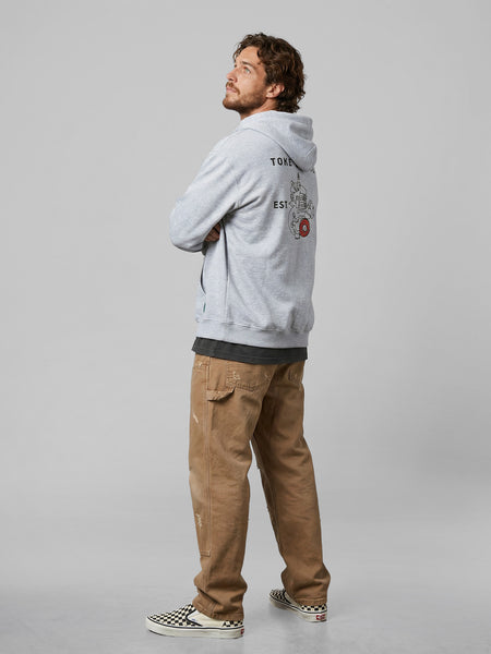 Poleron Full Zipper Melange Hombre Fuel