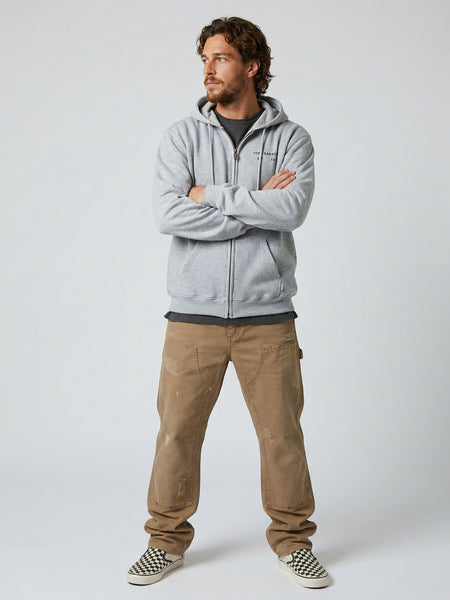 Poleron Full Zipper Melange Hombre Fuel