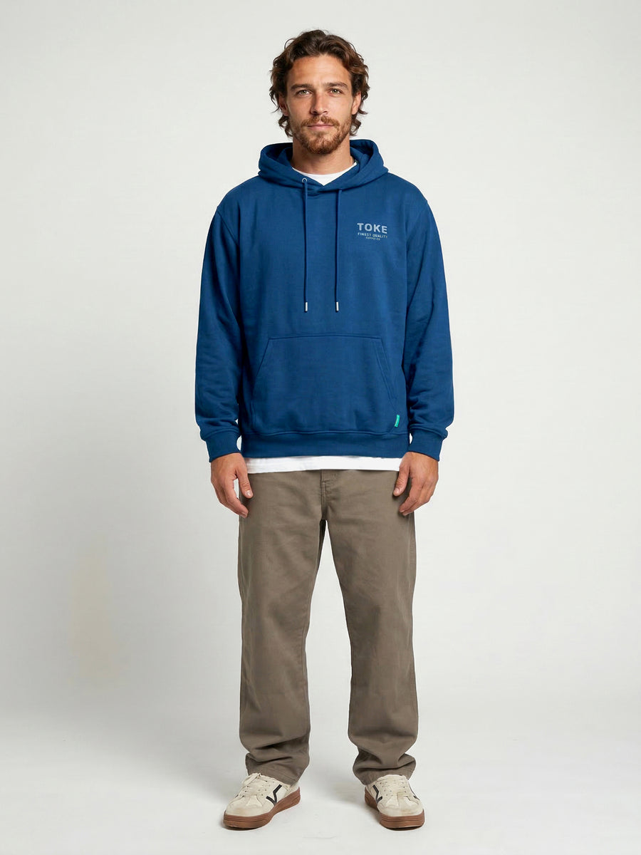 Poleron Hoodie Azul Hombre Maico