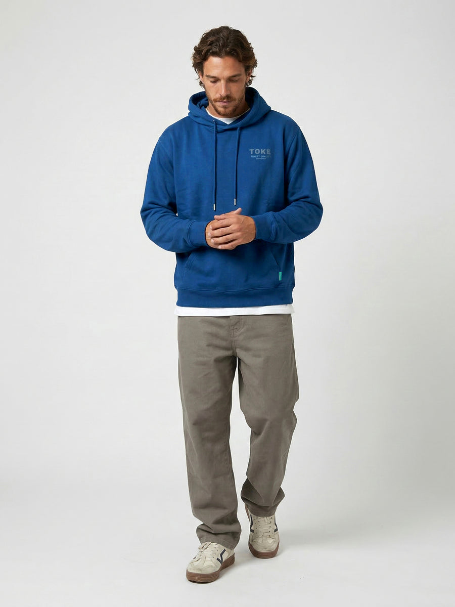 Poleron Hoodie Azul Hombre Maico