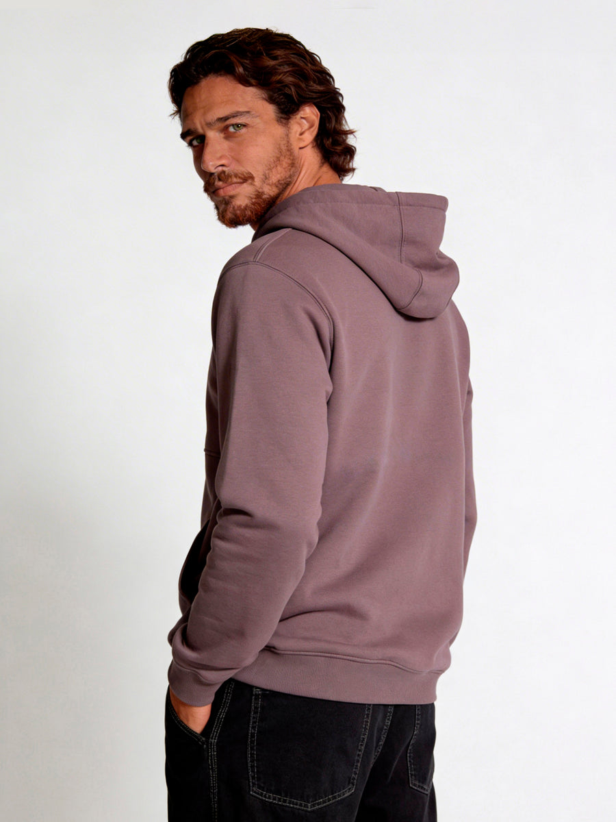 Poleron Hombre Hoodie Burdeo