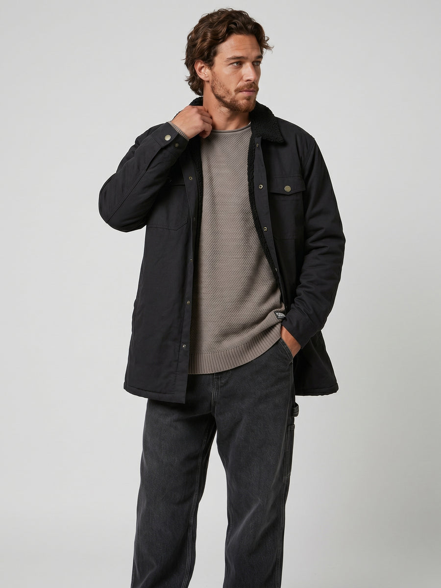Chaqueta Negra Hombre Wax