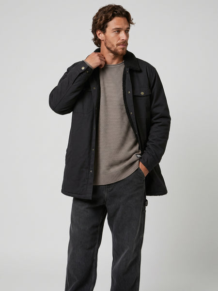 Chaqueta Negra Hombre Wax