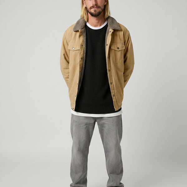 Chaqueta Beige Hombre Wax