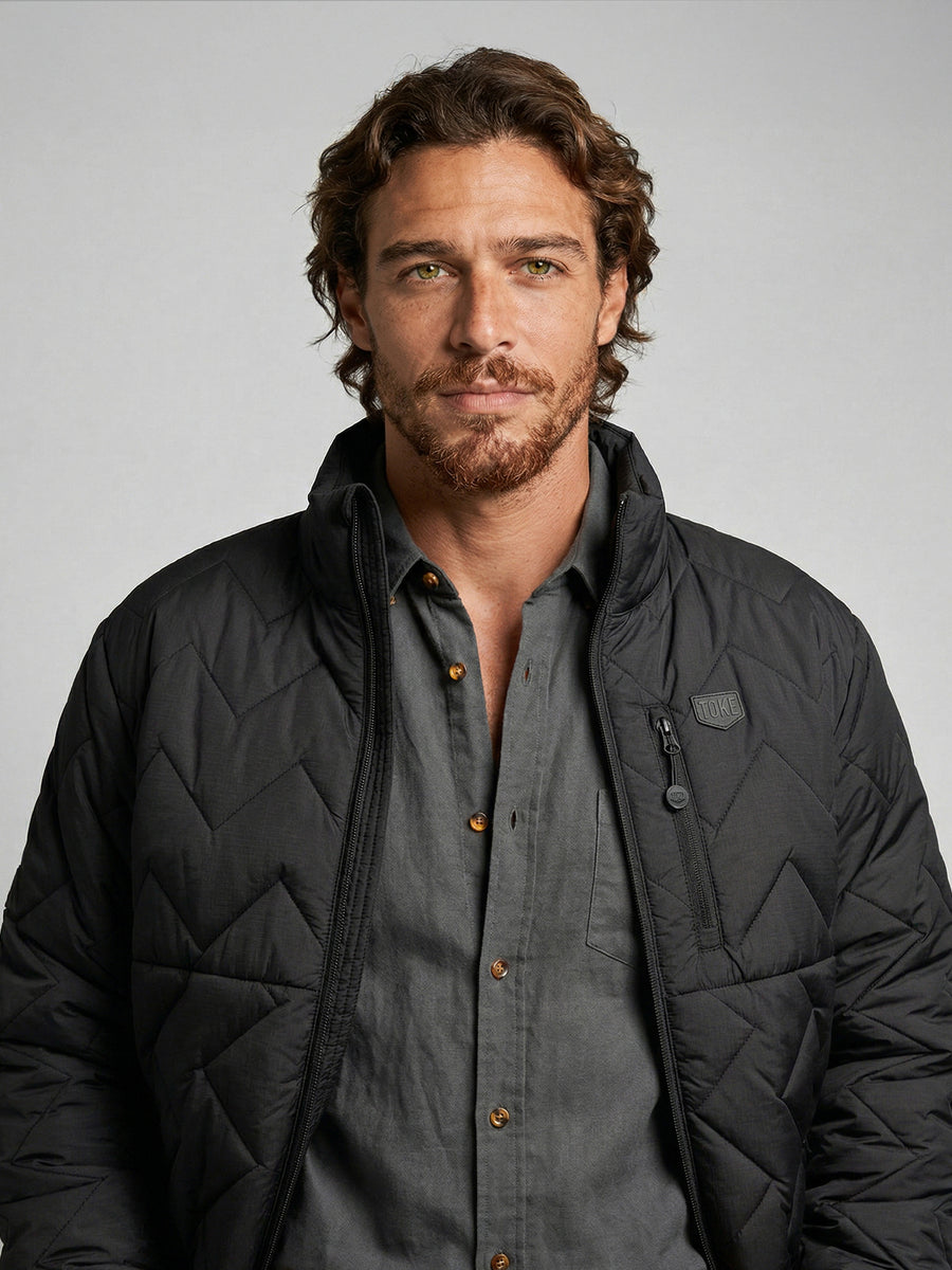 Parka Hombre Negra Drifter