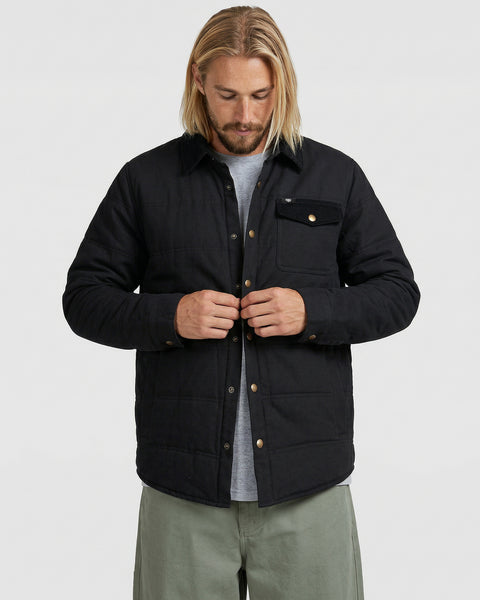 Chaqueta Negra Hombre Canvas Monkey