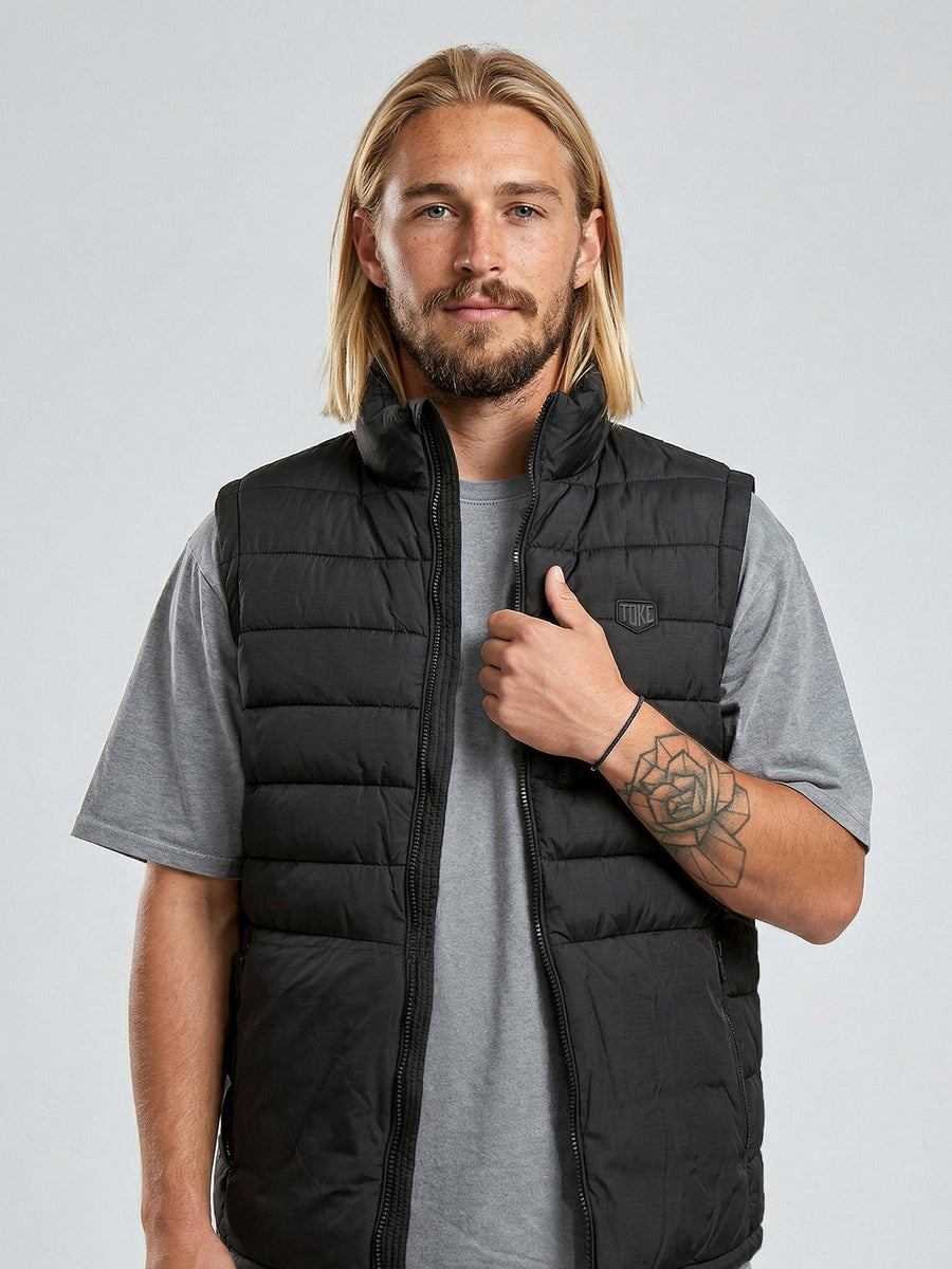 Chaqueta Sin Mangas Hombre Negro Guzzi