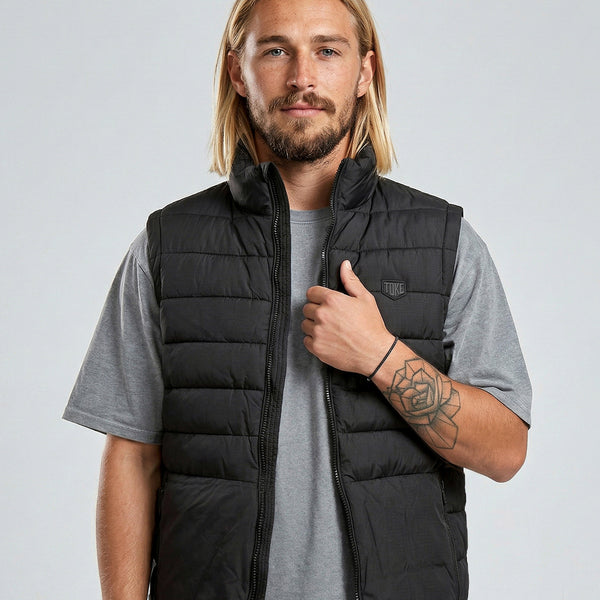 Chaqueta Sin Mangas Hombre Negro Guzzi