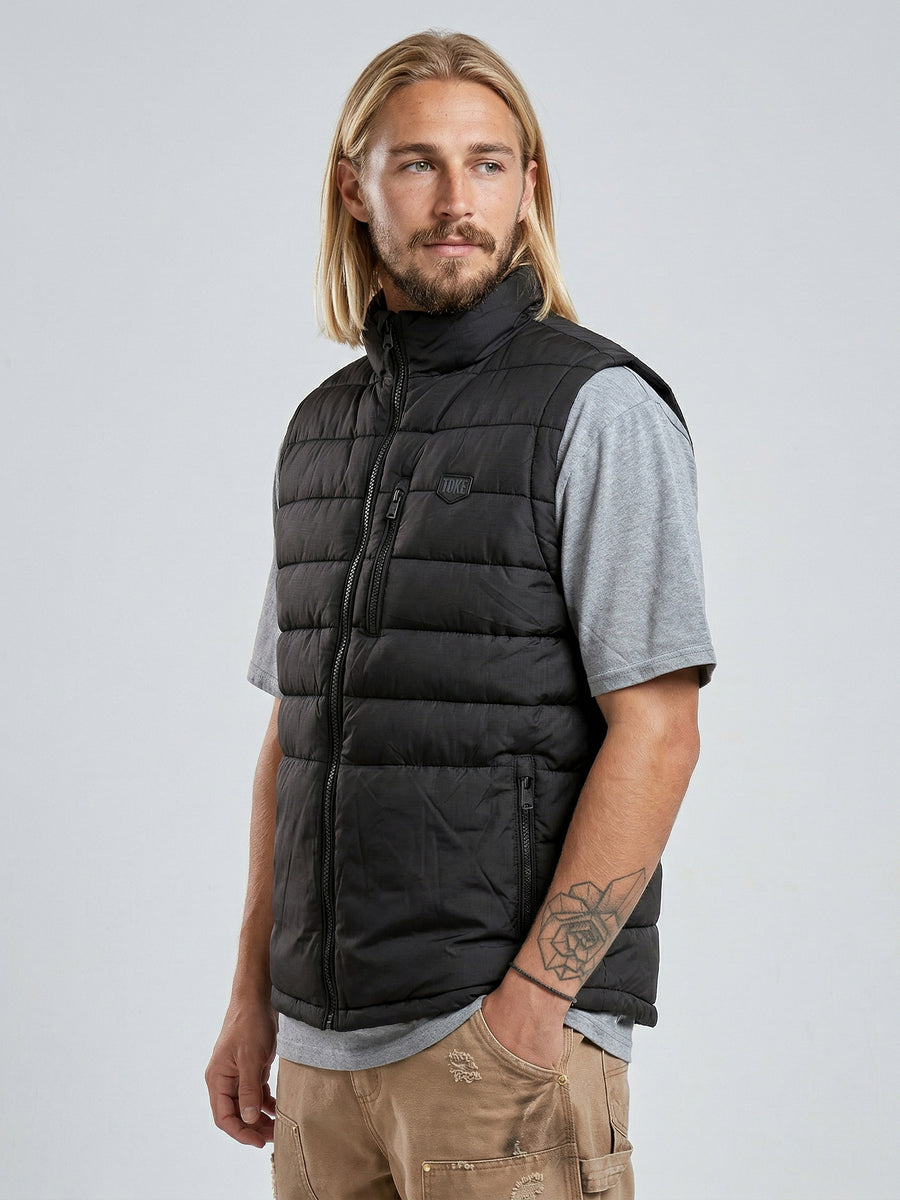 Chaqueta Sin Mangas Hombre Negro Guzzi