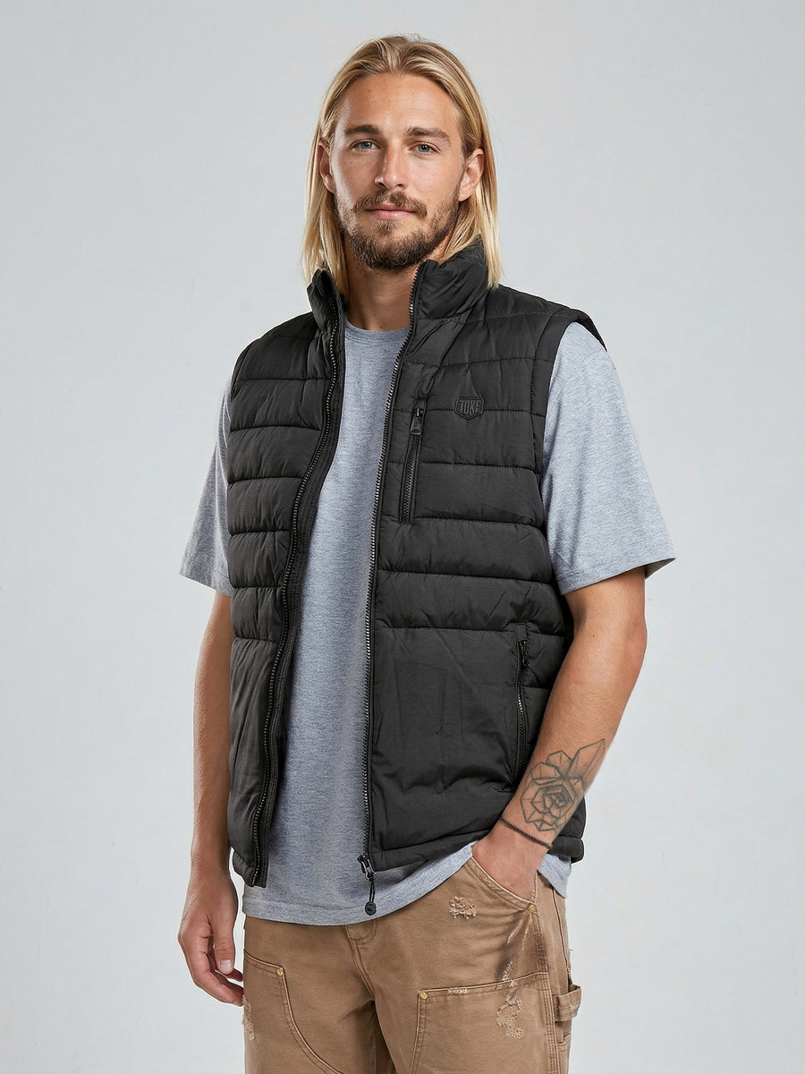 Chaqueta Sin Mangas Hombre Negro Guzzi