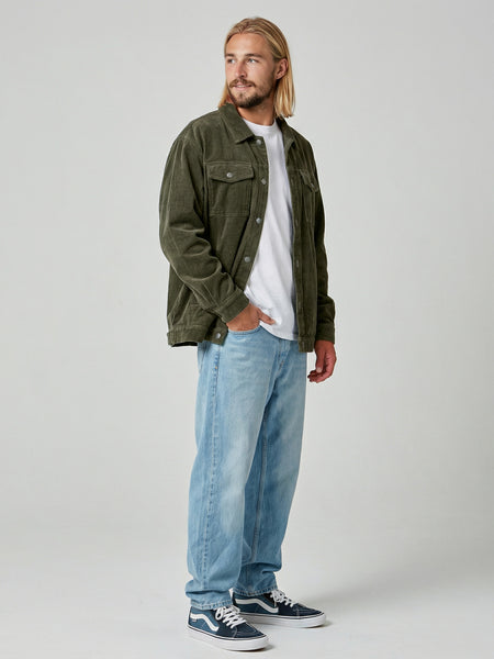 Chaqueta Hombre Cotelé Verde Classic