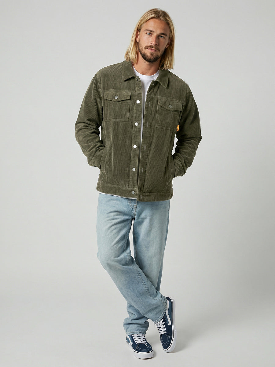 Chaqueta Hombre Cotelé Verde Classic