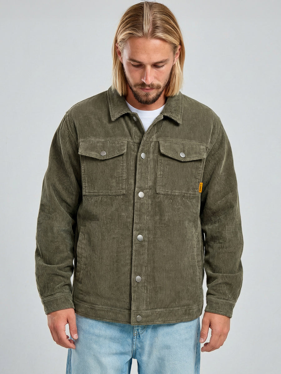 Chaqueta Hombre Cotelé Verde Classic