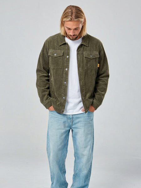 Chaqueta Hombre Cotelé Verde Classic