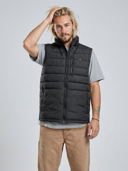Chaqueta Sin Mangas Hombre Negro Guzzi