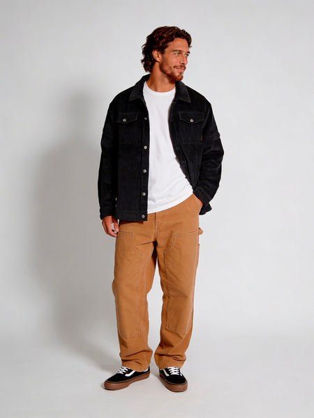 Chaqueta Hombre Cotelé Negra Classic