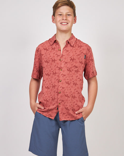 Camisa Roja Print Niño