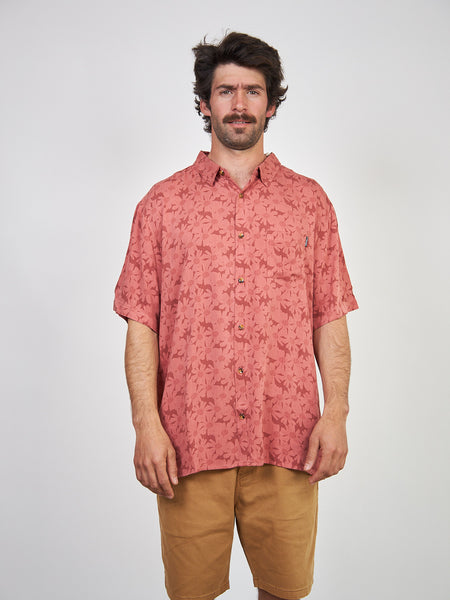 Camisa Roja Hombre Print