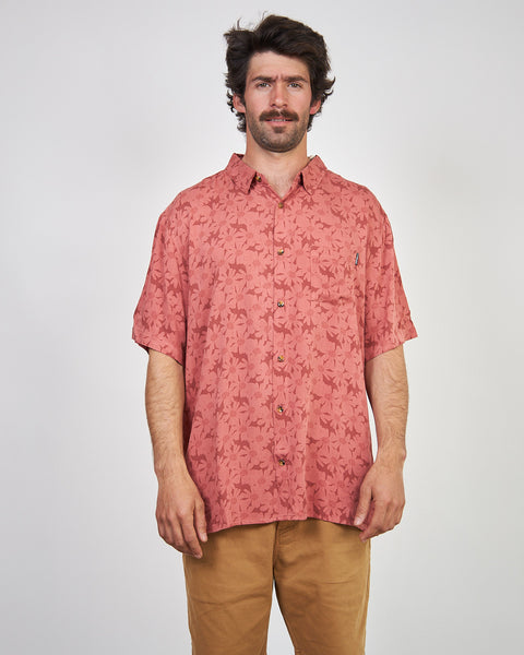 Camisa Roja Hombre Print