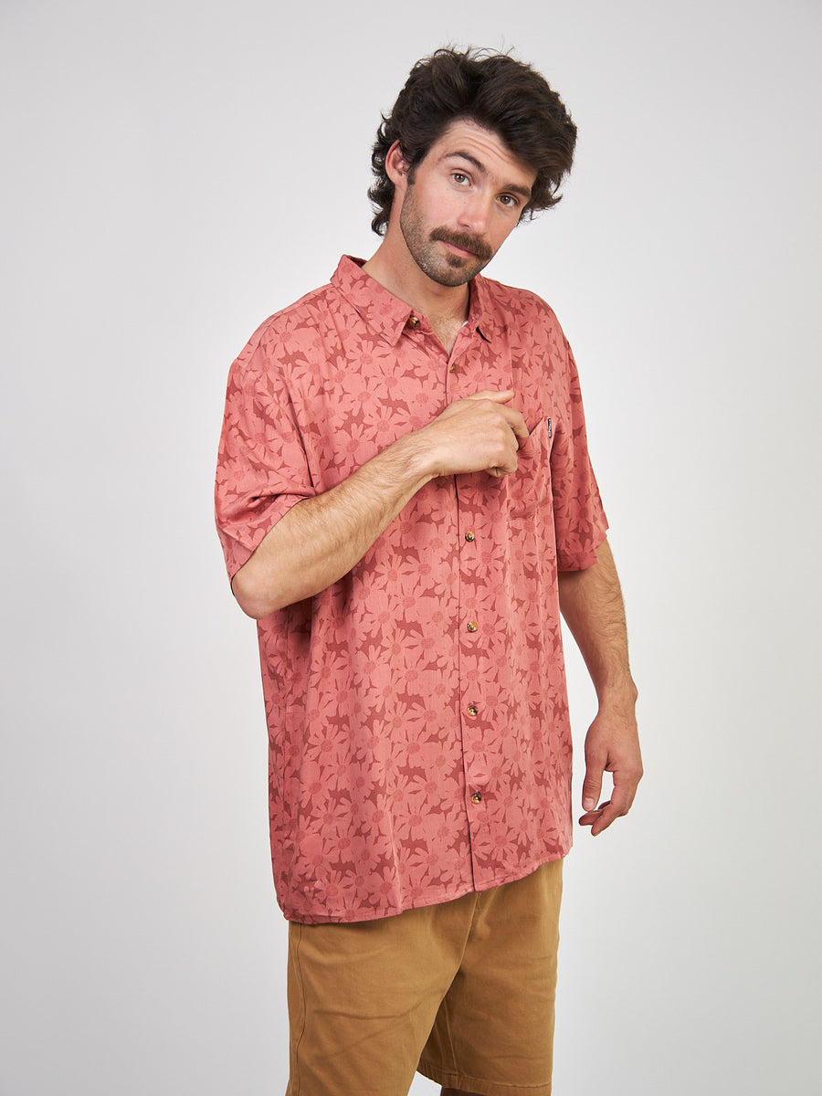 Camisa Roja Hombre Print