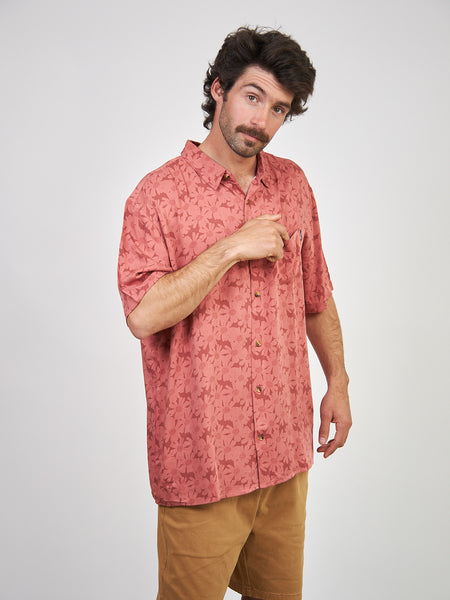 Camisa Roja Hombre Print