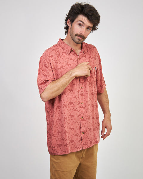 Camisa Roja Hombre Print