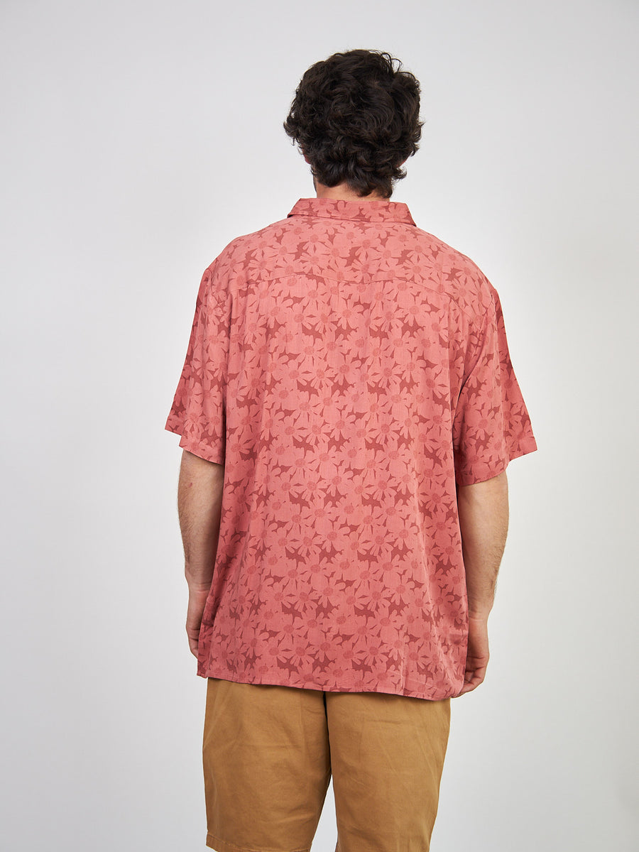 Camisa Roja Hombre Print