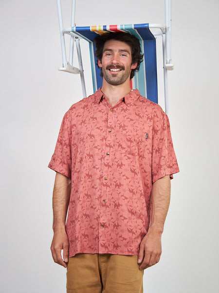 Camisa Roja Hombre Print