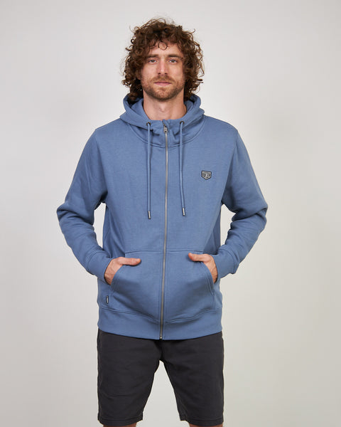 Poleron Azul Hombre Full Zipper