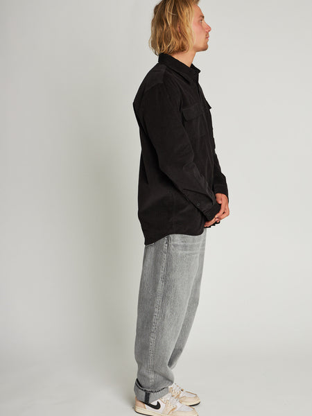 Camisa Cotelé Hombre Freeman Negra