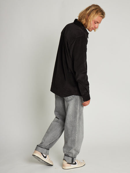 Camisa Cotelé Hombre Freeman Negra
