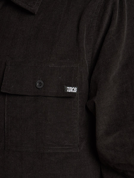 Camisa Cotelé Hombre Freeman Negra