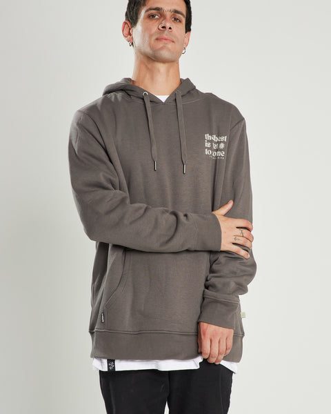 Poleron Hoodie Hombre The Best Gris