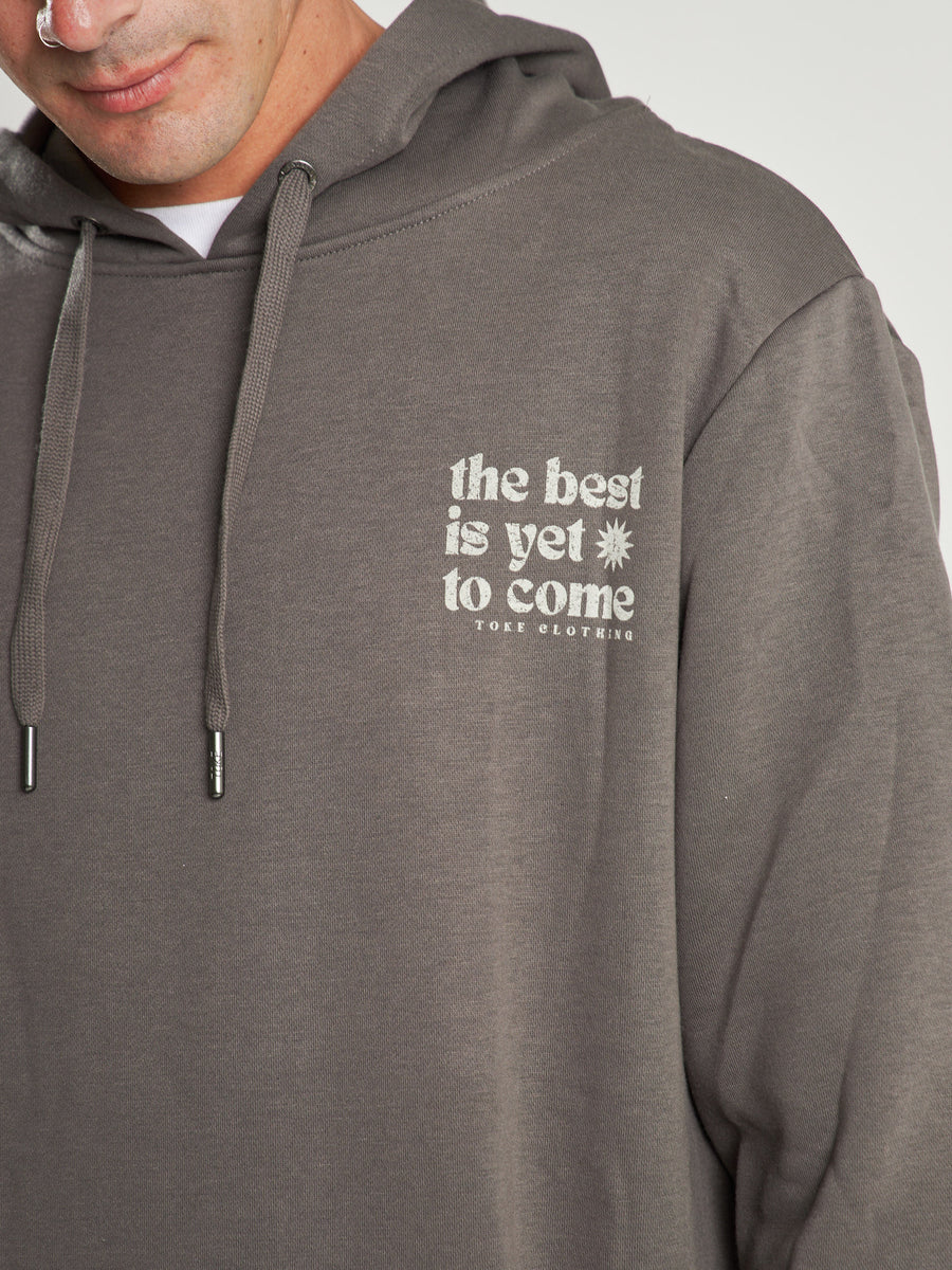 Poleron Hoodie Hombre The Best Gris