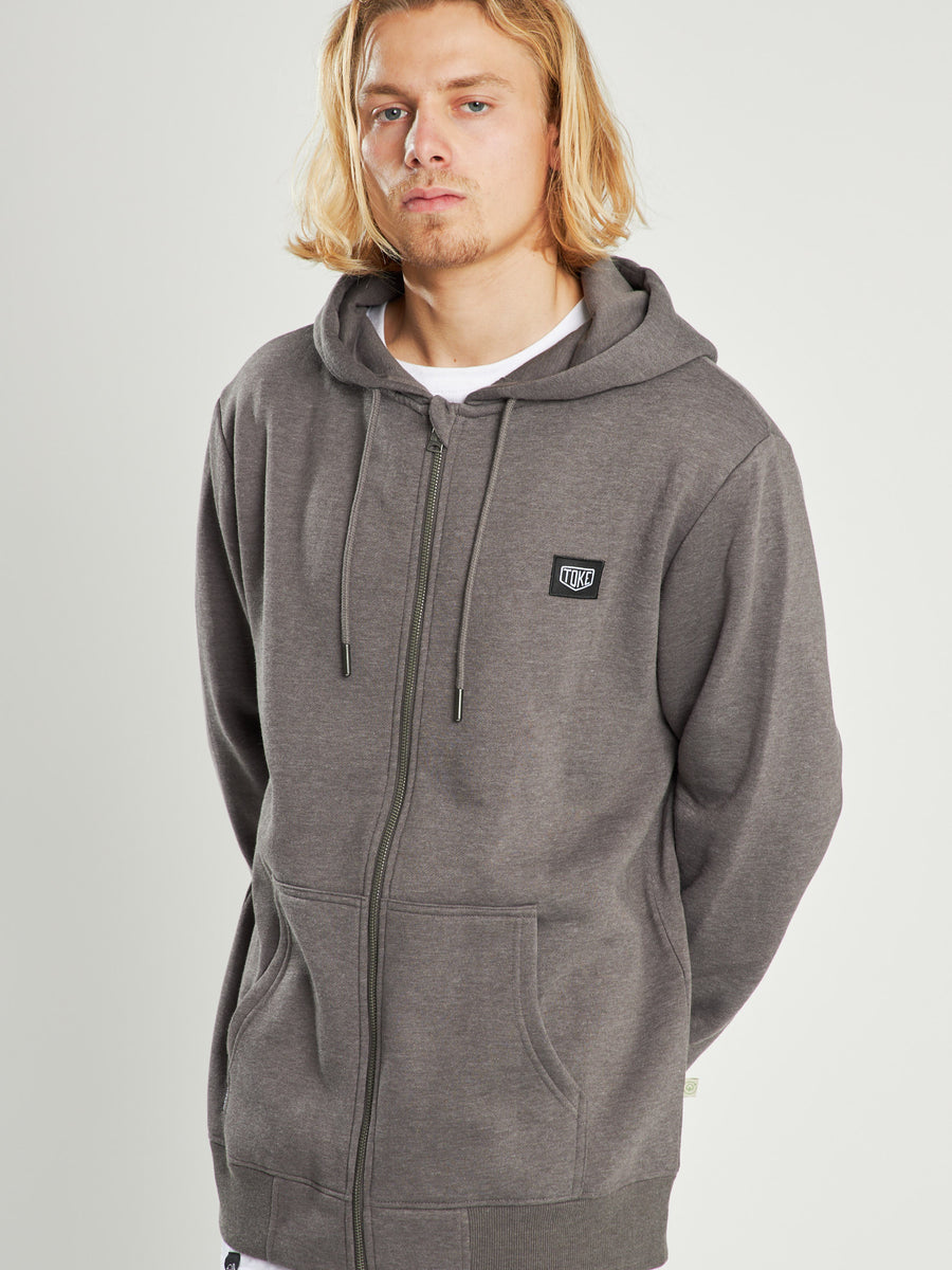 Poleron Gris Con Cierre Full Zipper